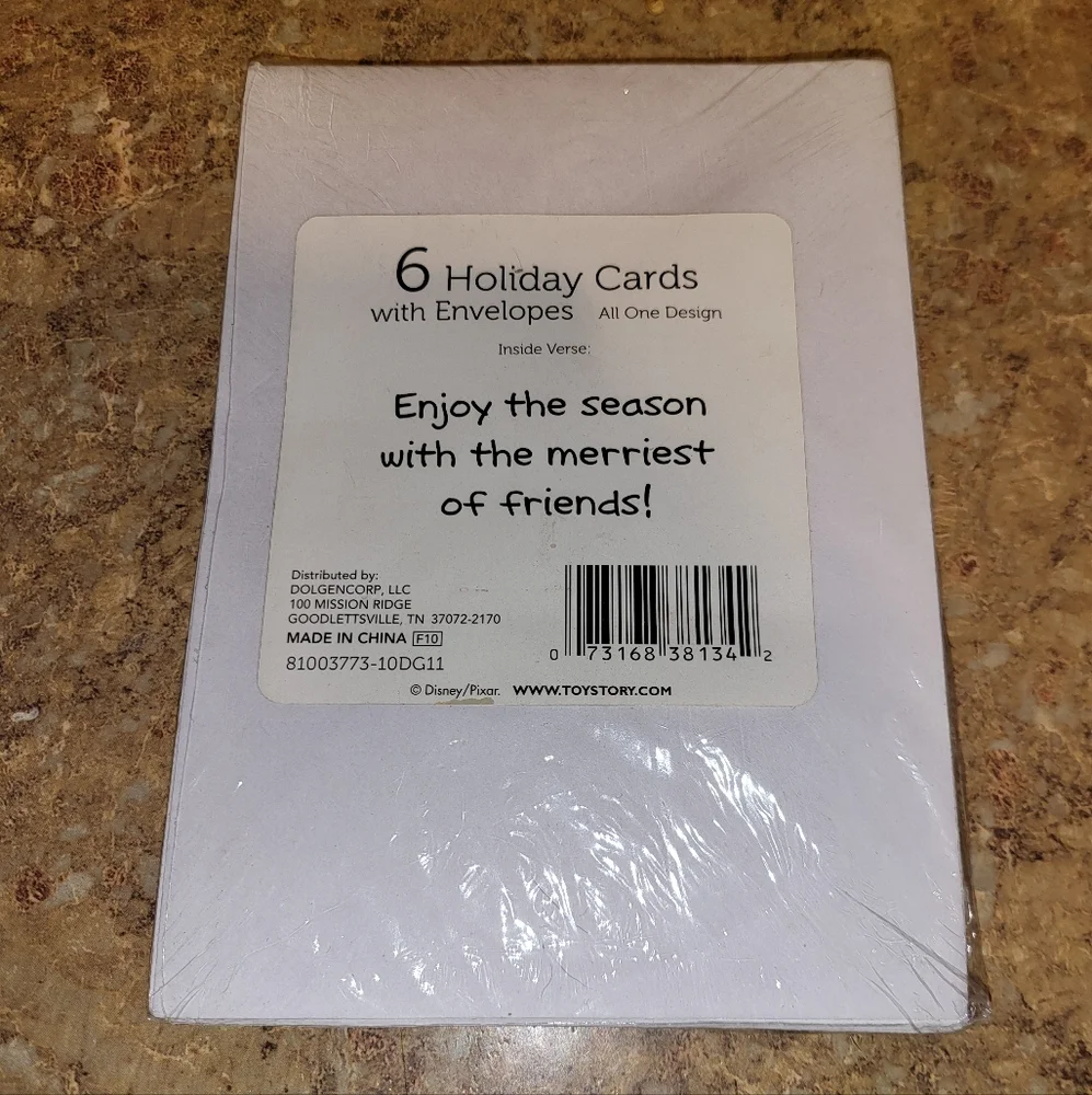 Disney Toy Story Christmas Cards